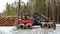 Forwarder at Winter Logging Site