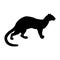 Fossa Cryptoprocta ferox Silhouette Found In Map Of Africa