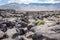 Fossil Falls formed years ago when the Owens River carved through the volcanic basalt rocks in the Eastern Sierra Nevada of