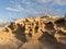 Fossilized sand in the Canary dessert on the Canary Islands.