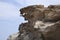 Fossilized sand dunes in Los Escullos Beach in Cabo de Gata