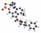 Fostemsavir HIV virus drug molecule. Atoms are represented as spheres with conventional color coding: hydrogen (white), carbon (