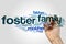 Foster family word cloud