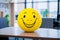 Fostering Positivity and Inspiring Corporate Culture with a Yellow Smiling Ball