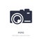foto icon on white background. Simple element illustration from Shapes concept