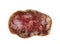 Fouette sausage sliced close up, isolate