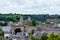 Fougeres old town sightseeing, castle and fort . French Brittany village