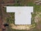 The foundation of the house under construction. Top view of the foundation of the house. Housing construction