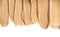 Foundation smears close-up. Foundation face make-up smudge, smear. Cosmetic liquid bb cream beige color smudge, smear, stroke