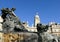 The fountain Bartholdi in the front of the city hall of Lyon