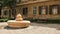 Fountain and Benches in a Baroque Garden