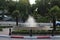 Fountain in the center of the town of Petrich opposite the town hall near Smirnenski school and the monument Anton Popov