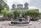 Fountain in the central park in front of the Catedral Metropolitana de San Jose, Costa Rica