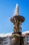 Fountain on central town square in Ceske Budejovice