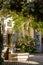 A fountain and a charming patio in Saint Emilion.