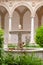 Fountain in the courtyard of the Cloister of Santo Domingo in Baza, Granada.