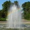 Fountain creates a rainbow