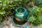 Fountain decoration in the garden made by Clay pottery ceramic