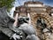 Fountain of the dragon and saint michael in paris