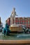 Fountain du Soleil at Place Massena. Nice, France.