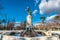 The Fountain of the Fallen Angel in Madrid, Spain