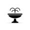 Fountain flat icon. Vector isolated minimal illustration