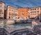 Fountain Fontana Nettuno on Piazza Navona, Rome Italy