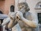 Fountain Fontana Nettuno on Piazza Navona, Rome Italy