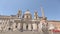 Fountain of the Four Rivers on Piazza Navona in Rome, Italy. Sant`Agnese in Agone