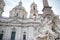 Fountain of the Four Rivers in Rome, Italy