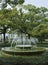 Fountain in front of the Atomic bomb dome, Hiroshima Japan