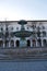 Fountain in front of the main entrance of the Ludwig Maximilian University LMU in Geschwister-Scholl-Platz 1