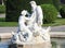 Fountain in front of Natural History Museum in Vienna