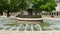 Fountain in front of The Presidency building in Sofia, Bulgaria at daylight.