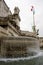 Fountain in front at the vittoriano palace in Rome