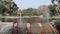 Fountain in the garden of Sunder Nursery in Delhi India, working fountain in the Sunder Nursery complex, water in the fountain,