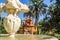 Fountain in the gardens of the Alcazar of Sevilla