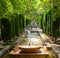 Fountain in the gardens of Almudaina - Palma de Mallorca, Spain