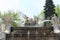 Fountain in gardens in Cesky Krumlov