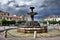 Fountain at Garibaldi square in Sulmona, Abruzzo