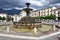 Fountain at Garibaldi square in Sulmona, Abruzzo