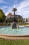 Fountain and grass in Schlossplatz