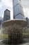 Fountain and group skyscrapers in Shenzhen