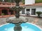 Fountain and Home in Central Mexico