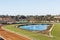 Fountain and Horse Race Track in Del Mar, California