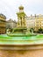 Fountain at Jacobin`s place in Lyon, France