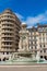 Fountain on Jacobin`s square in Lyon