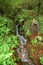 Fountain and little waterfall.