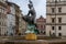 The Fountain of Mars - one of the four fountains on the Old Market in Poznan, stands on the north-west side of the