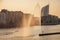 Fountain on Meuse River in Liege